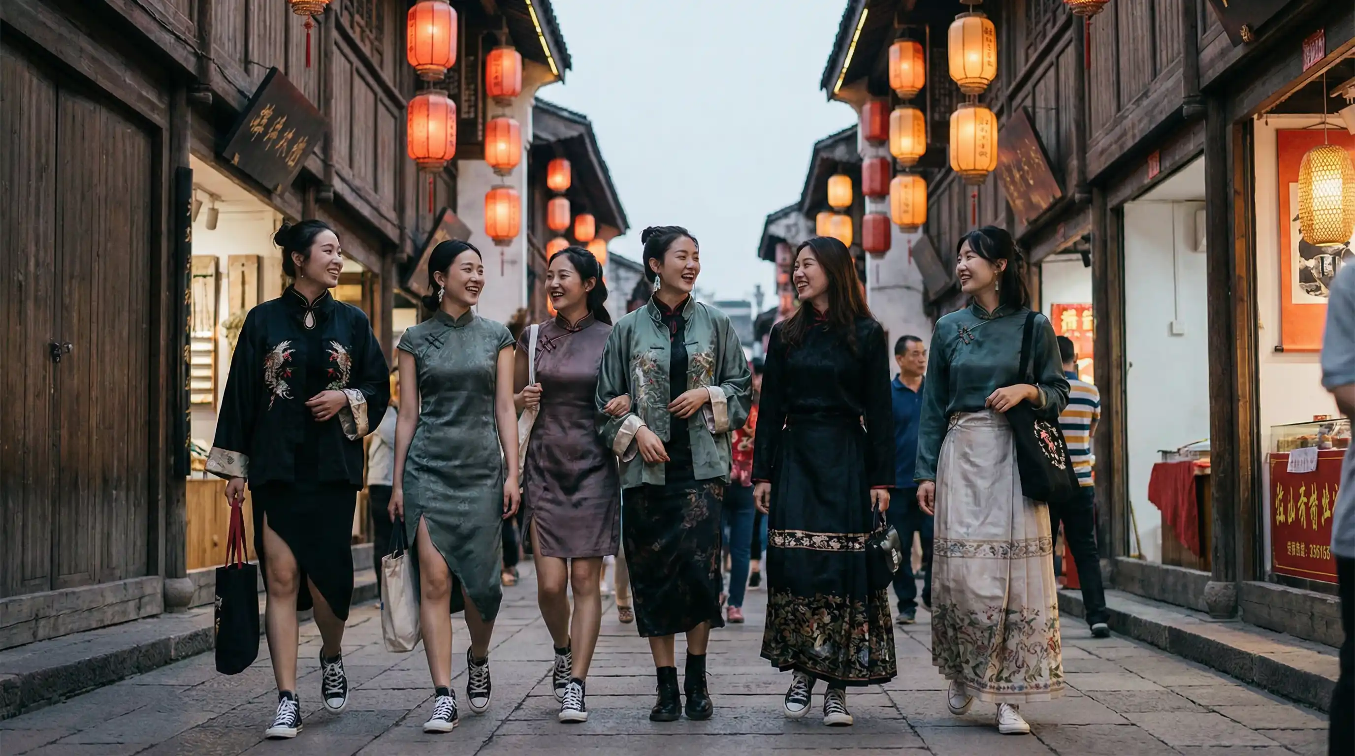 国产一线二线三线女装品牌 新中式时尚视频